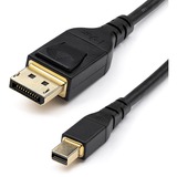 Startechcom 6ft 2m Vesa Certified Mini Displayport to Displayport 14 Cable 8k 60hz Hbr3 Hdr Super Uhd 4k 120hz Mdp to Dp Slim Cord