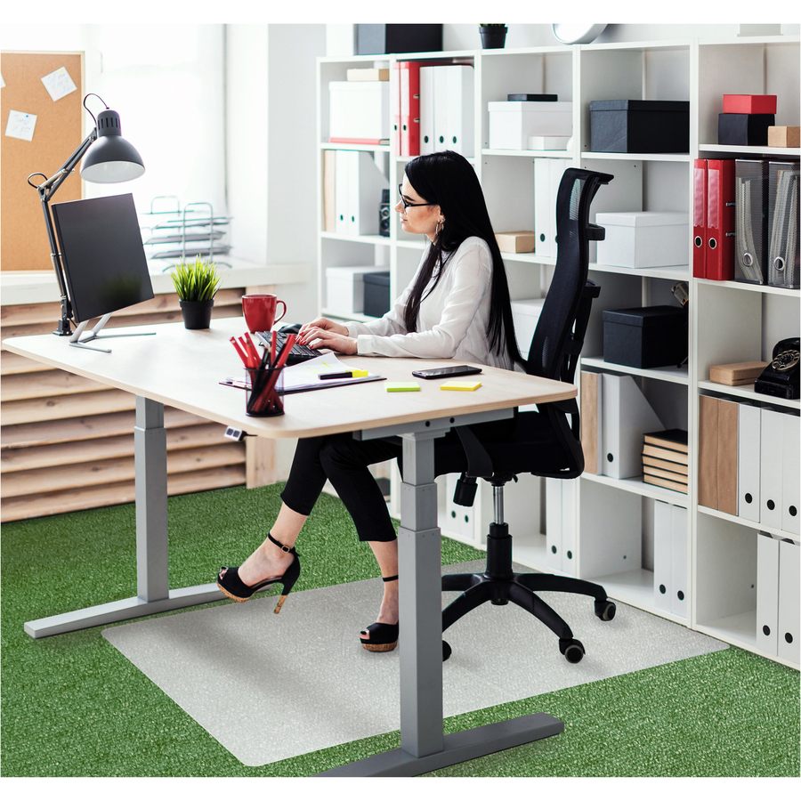 Ecotex Revolutionmat Polypropylene Chair Mat - Low Pile Carpets Up to 14 Rectangular 35 X 46