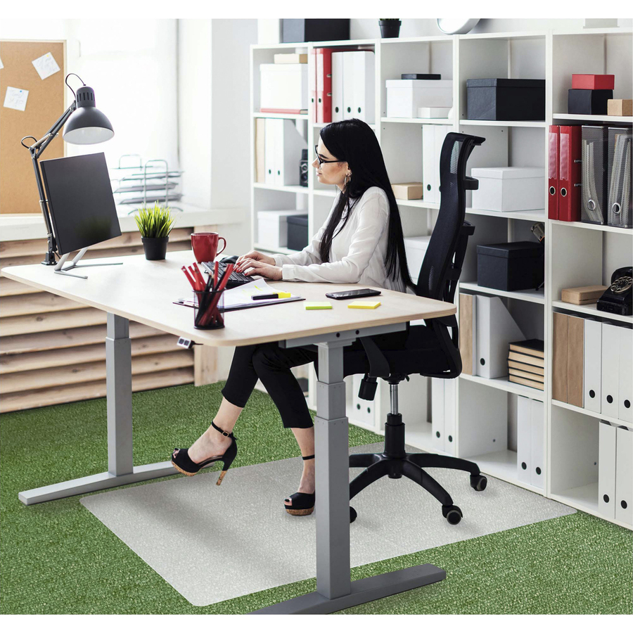 Ecotex Revolutionmat Polypropylene Chair Mat - Low Pile Carpets Up to 14 Rectangular 46 X 57