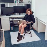 Ecotex Revolutionmat Polypropylene Chair Mat - Low Pile Carpets Up to 14 Rectangular 46 X 57