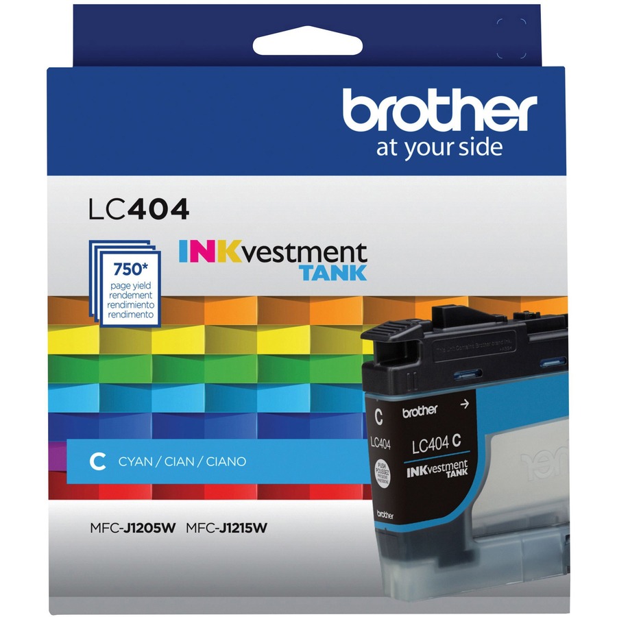 Brother Inkvestment Lc404c Original Standard Yield Inkjet Ink Cartridge - Single Pack - Cyan - 1 Each