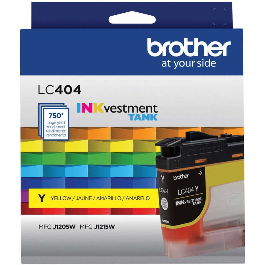Brother Inkvestment Lc404y Original Standard Yield Inkjet Ink Cartridge - Single Pack - Yellow - 1 Each
