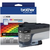 Brother Inkvestment Lc406bk Original Standard Yield Inkjet Ink Cartridge - Single Pack - Black - 1 Each