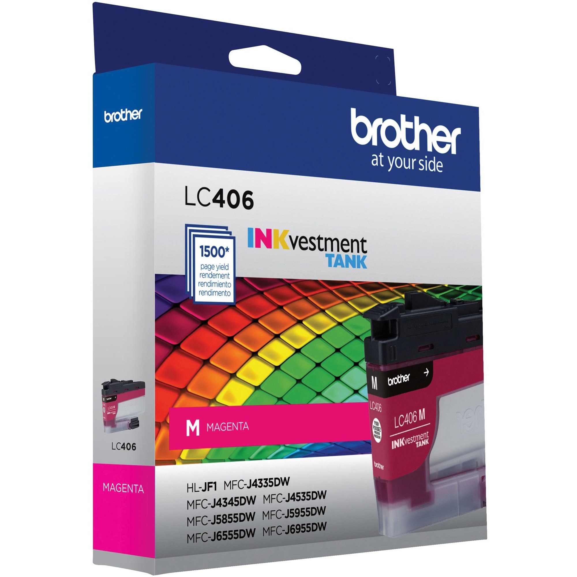 Brother Inkvestment Lc406m Original Standard Yield Inkjet Ink Cartridge - Single Pack - Magenta - 1 Each