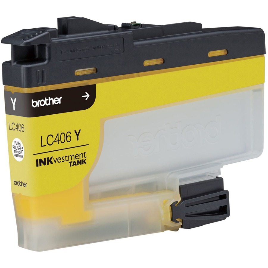 Brother Inkvestment Lc406y Original Standard Yield Inkjet Ink Cartridge - Single Pack - Yellow - 1 Each