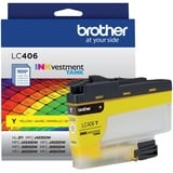 Brother Inkvestment Lc406y Original Standard Yield Inkjet Ink Cartridge - Single Pack - Yellow - 1 Each
