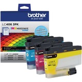 Brother Inkvestment Lc4063pk Original Standard Yield Inkjet Ink Cartridge - Cyan Magenta Yellow - 3 Pack
