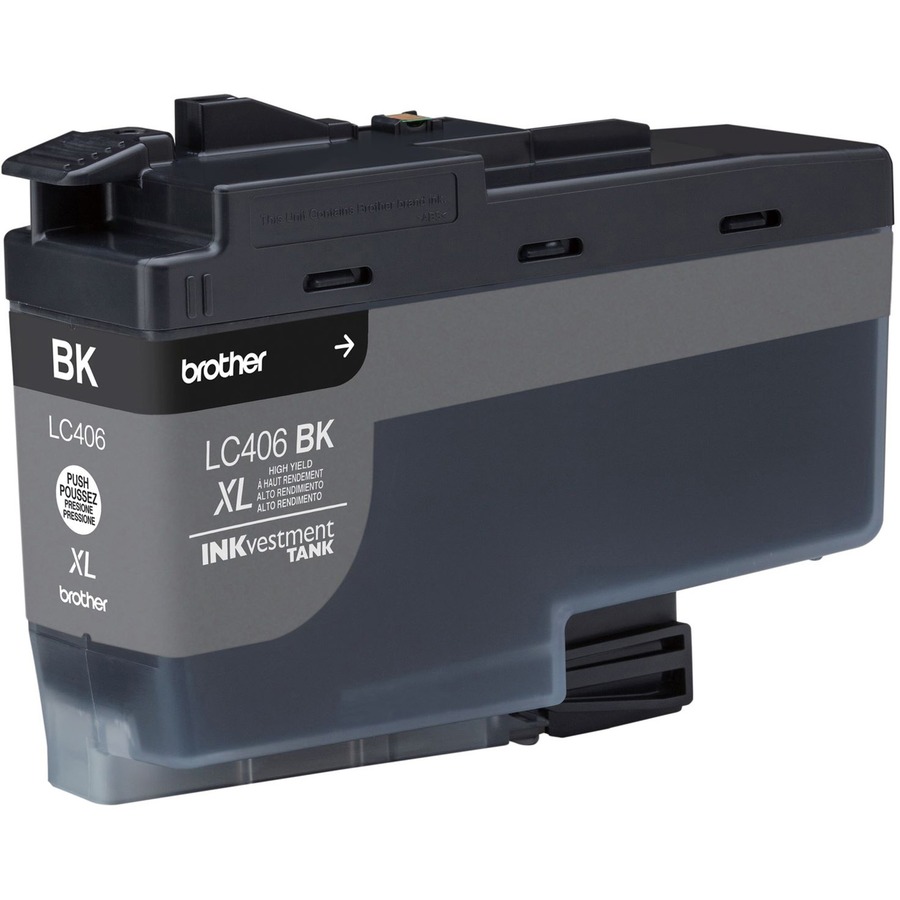 Brother Inkvestment Lc406xlbk Original High Yield Inkjet Ink Cartridge - Single Pack - Black - 1 Each