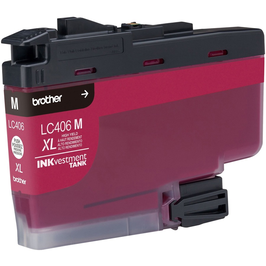 Brother Inkvestment Lc406xlm Original High Yield Inkjet Ink Cartridge - Single Pack - Magenta - 1 Each