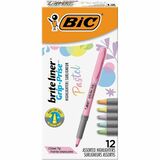 Bic Brite Liner Grip Highlighters Assorted 12 Pack