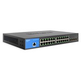 Linksys 24-Port Managed Gigabit Ethernet Switch with 4 10g Sfp Uplinks