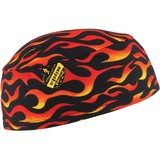 Chill-Its 6630 Flames Skull Cap - Terry Cloth
