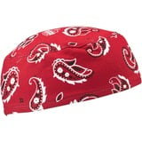 Chill-Its 6630 Red Western Skull Cap - Terry Cloth