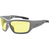 Skullerz Baldr Yellow Lens Matte Gray Safety Glasses