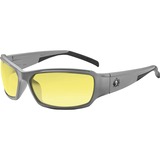 Skullerz Thor Yellow Lens Matte Gray Safety Glasses