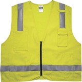 Glowear 8262frz Hi-Vis Flame-Resistant Surveyor Vest - Class 2 Nfpa 70e Mesh
