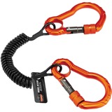 Squids 3166 Coil Tool Lanyard with Dual Carabiners - 2lbs 09kg