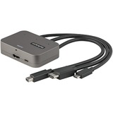 Startechcom 3-in-1 Multiport to Hdmi Adapter 4k 60hz Usb-C Hdmi or Mini Dp to Hdmi Video Converter Conference Room Digital Av Adapter