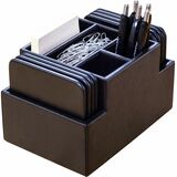 Dacasso Leatherette Square Coaster Set