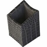 Protacini Castlerock Gray Italian Patent Leather Pencil Cup