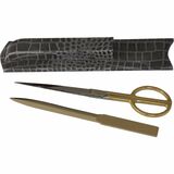 Protacini Castlerock Gray Italian Patent Leather Library Set