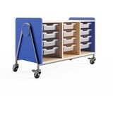 Safco Whiffle Typical Triple Rolling Storage Cart