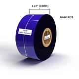Clover Technologies Thermal Transfer Ribbon - Alternative for Zebra 06200bk08345 - Black - 1 Carton