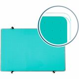 Viztex Viztex Glacier Teal Multi-Purpose Grid Glass Dry Erase Board 24 X 36