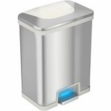 Hls Commercial 13-Gallon Pedal-Sensor Trash Can