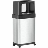 Hls Commercial Dual Push Door Odor Control Trash Can