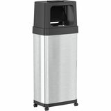 Hls Commercial Dual Push Door Odor Control Trash Can