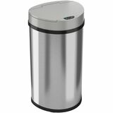 Hls Commercial 13-Gallon Semi-Round Sensor Trash Can