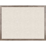 U Brands Linen Bulletin Board 47 X 35 Rustic Wood Frame