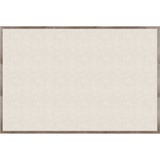 U Brands Linen Bulletin Board 72 X 47 Rustic Wood Frame