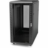 Startechcom 32u 19 Server Rack Cabinet Adjustable Depth 6-32 Inch Flat Pack Lockable 4-Post Networkdata Rack Enclosure with Casters