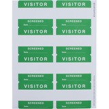 Advantus Visitor Screened Adhesive Badges