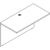 Lorell Prominence 20 Gray Elm Laminate Desk Unit