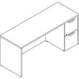 Lorell Prominence 20 Gray Elm Laminate Desk Unit