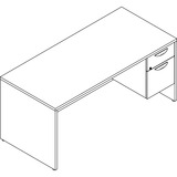 Lorell Prominence 20 Gray Elm Laminate Desk Unit