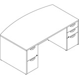 Lorell Prominence 20 Gray Elm Laminate Desk Unit