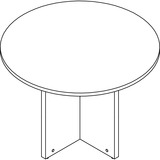 Lorell Prominence Round Laminate Conference Table