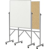 Ghent Reversible Cork Bulletin Boardnon-Magnetic Whiteboard with Aluminum Frame
