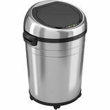 Hls Commercial Xl Round Stainless Sensor Trash Can