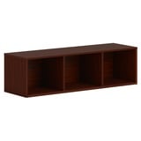 Hon Mod Wall Mounted Storage Open 48w Traditional Mahogany Finish