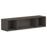 Hon Mod Wall Mounted Storage Open 60w Slate Teak Finish