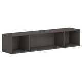 Hon Mod Wall Mounted Storage Open 66w Slate Teak Finish