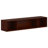 Hon Mod Wall Mounted Storage Open 66w Traditional Mahogany Finish