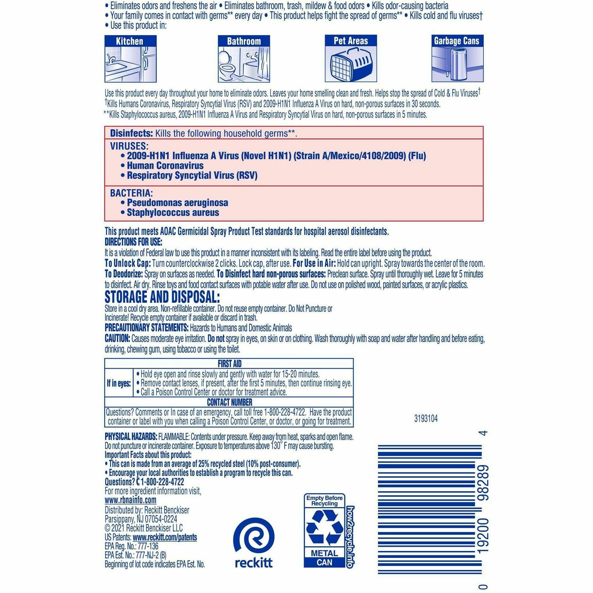 Lysol Neutra Air 2 in 1 Spray