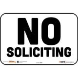 Tabbies No Soliciting Besafe Facilities Wall Decal