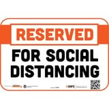 Tabbies Reserved Social Distancing Wall Decal